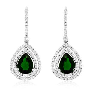 RUSSALITE & DIAMOND EARRING