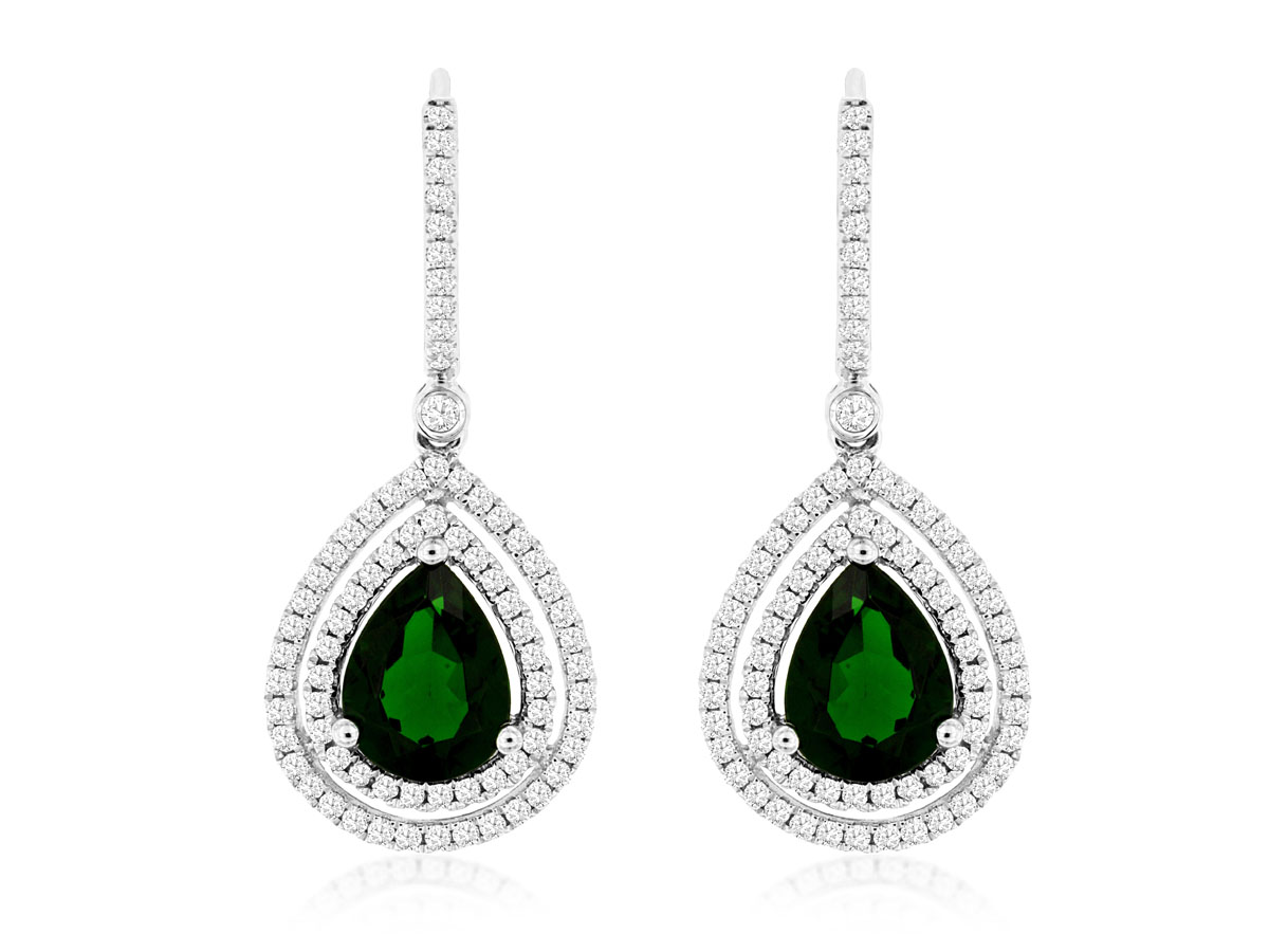 RUSSALITE & DIAMOND EARRING