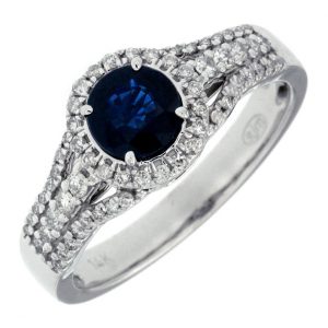SAPPHIRE & DIAMOND RING