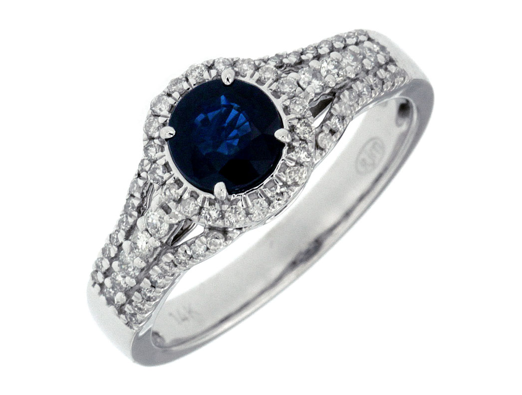 SAPPHIRE & DIAMOND RING