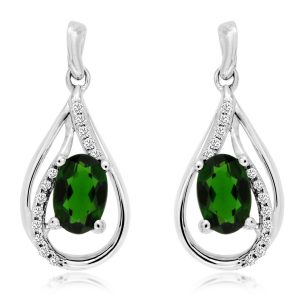 RUSSALITE & DIAMOND EARRING