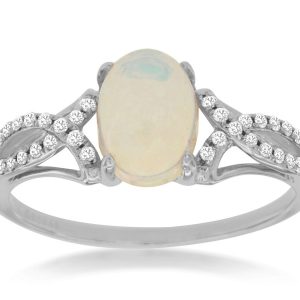 OPAL & DIAMOND RING