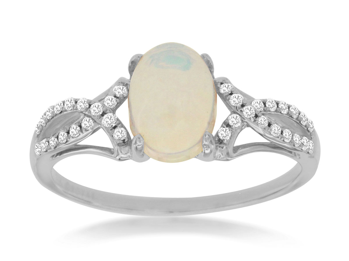 OPAL & DIAMOND RING