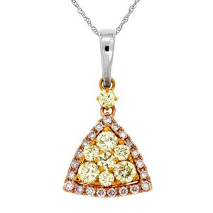 YELLOW & PINK DIAMOND PENDANT