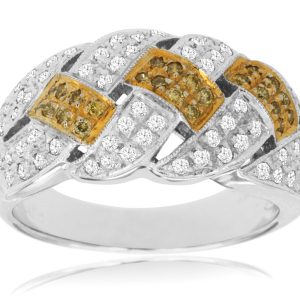 YELLOW DIAMOND & DIAMOND RING