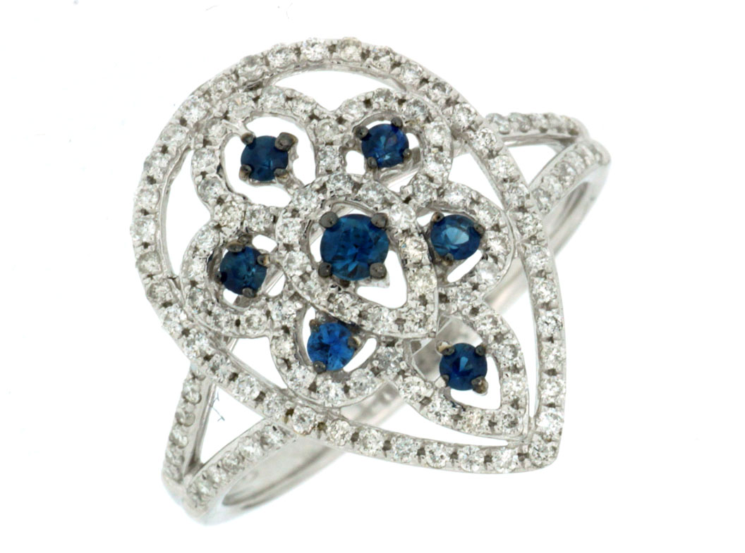 SAPPHIRE & DIAMOND RING