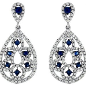SAPPHIRE & DIAMOND EARRING