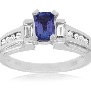 TANZANITE & DIAMOND RING