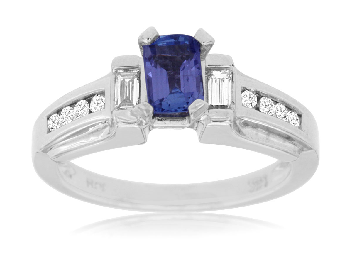 TANZANITE & DIAMOND RING