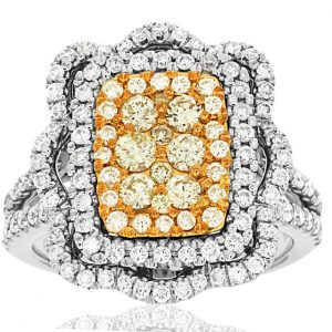 YELLOW DIAMOND & DIAMOND RING