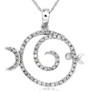 DIAMOND FISH PENDANT