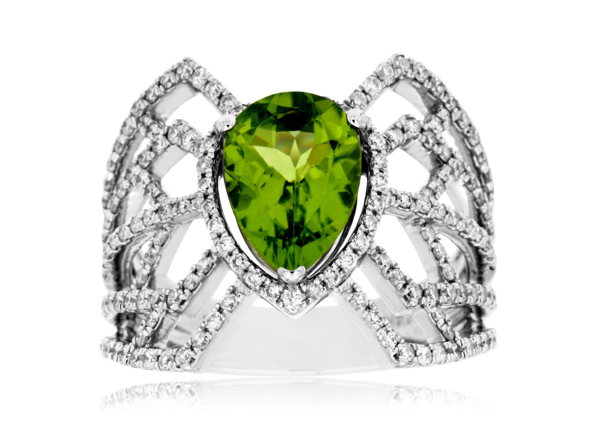 PERIDOT & DIAMOND RING