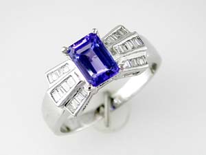 TANZANITE & DIAMOND RING
