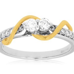 TWO STONE ENGAGEMENT RING