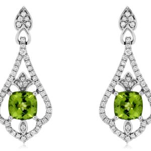 PERIDOT & DIAMOND EARRING
