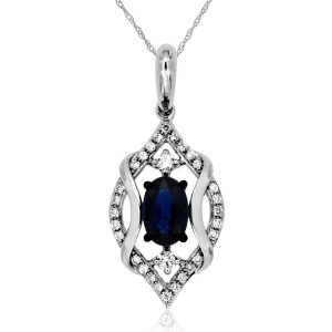 SAPPHIRE & DIAMOND PENDANT
