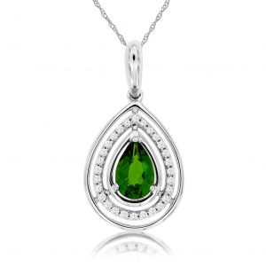 RUSSALITE & DIAMOND PENDANT