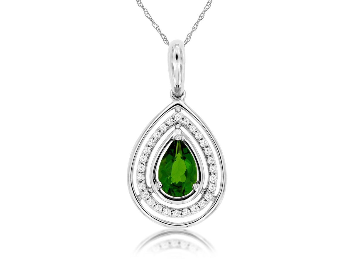 RUSSALITE & DIAMOND PENDANT