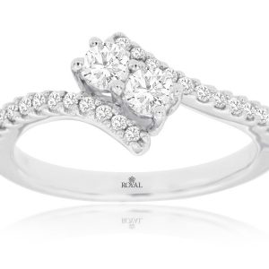 TWO STONE ENGAGEMENT RING