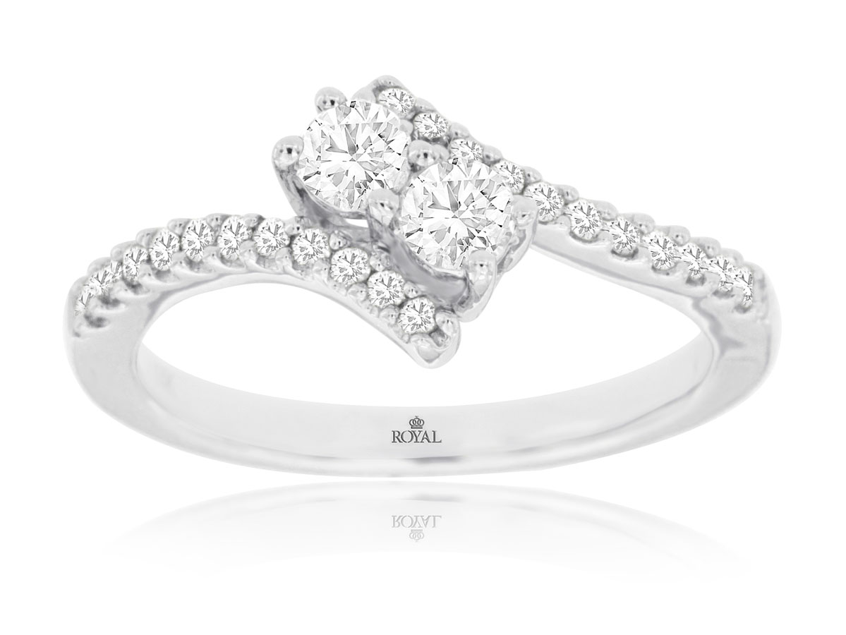 TWO STONE ENGAGEMENT RING
