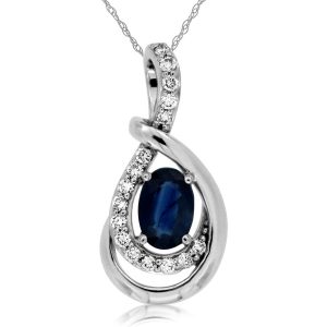 SAPPHIRE & DIAMOND PENDANT