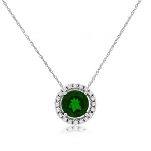RUSSALITE & DIAMOND PENDANT