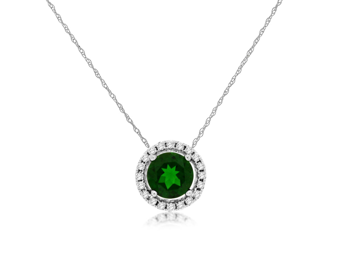 RUSSALITE & DIAMOND PENDANT