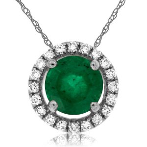 EMERALD & DIAMOND PENDANT