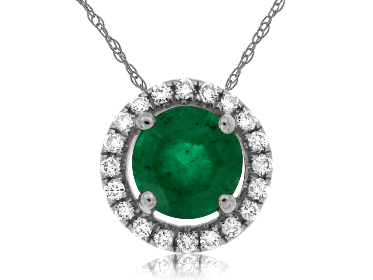EMERALD & DIAMOND PENDANT