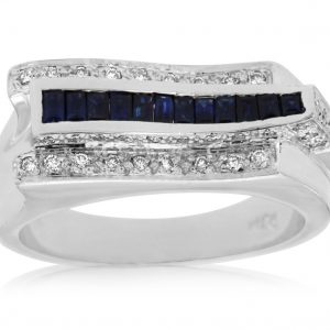 SAPPHIRE & DIAMOND RING