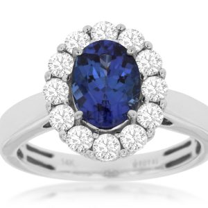 TANZANITE & DIAMOND RING