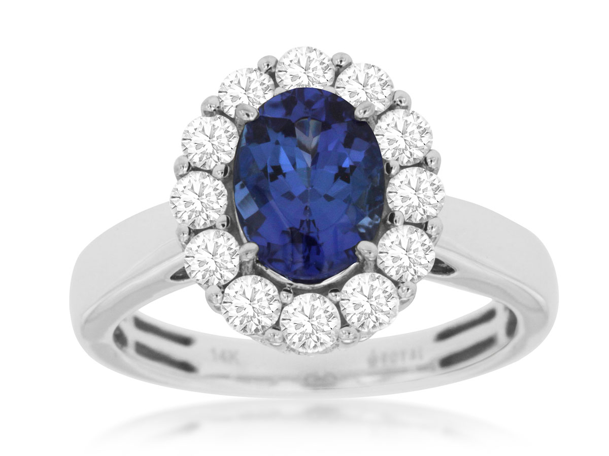TANZANITE & DIAMOND RING