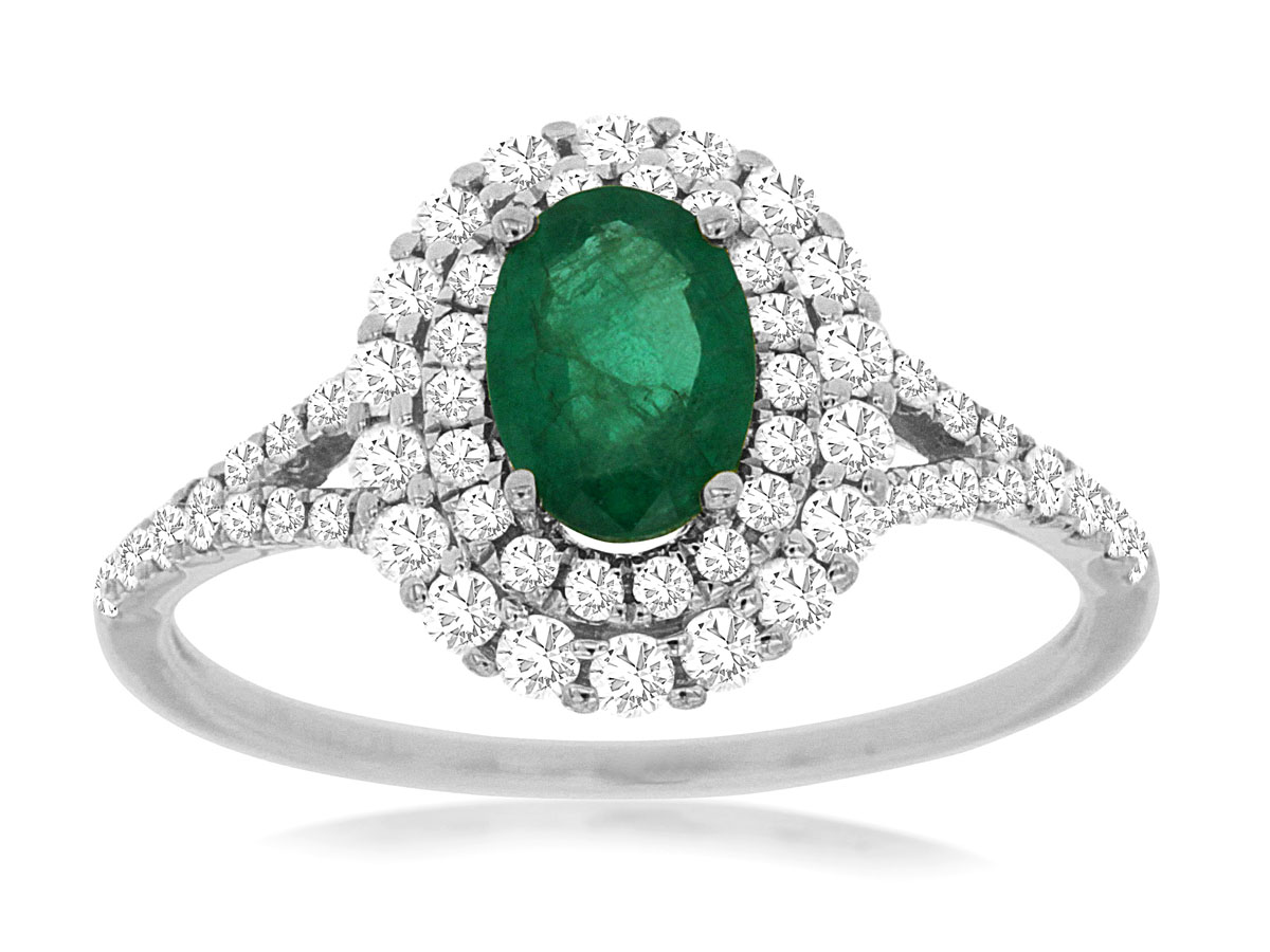 EMERALD & DIAMOND RING
