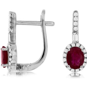 RUBY & DIAMOND EARRING