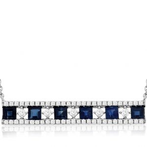 SAPPHIRE & DIAMOND NECKLACE