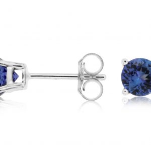 TANZANITE STUD EARRING