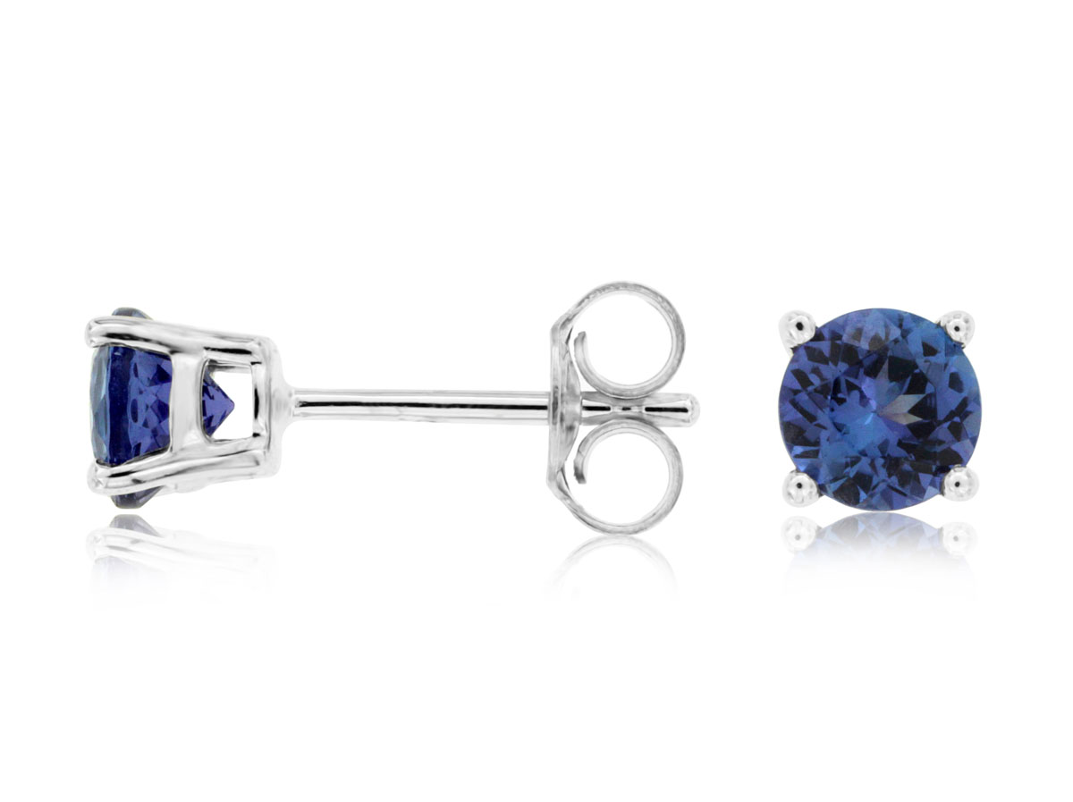 TANZANITE STUD EARRING