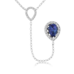 TANZANITE & DIAMOND NECKLACE