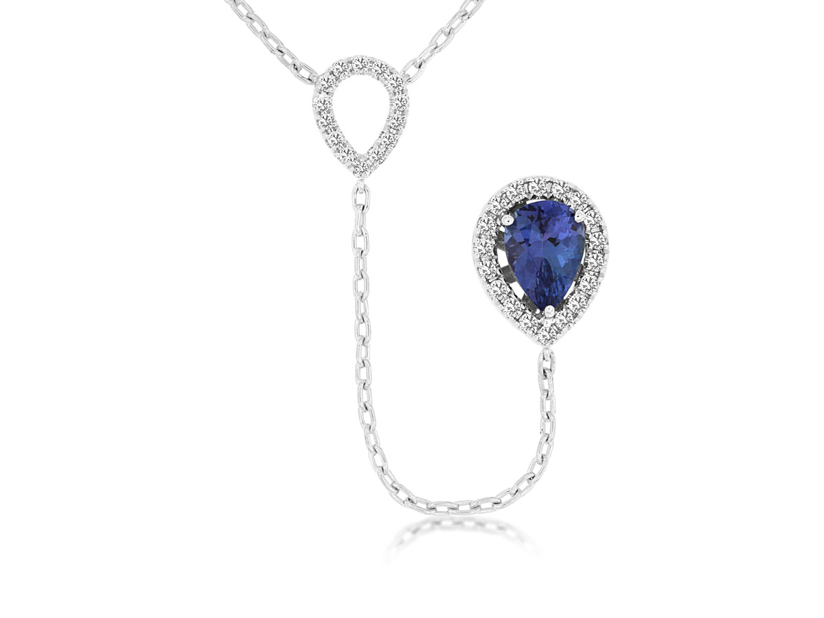 TANZANITE & DIAMOND NECKLACE