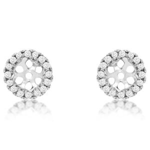 DIAMOND EARRING JACKETS 4MM