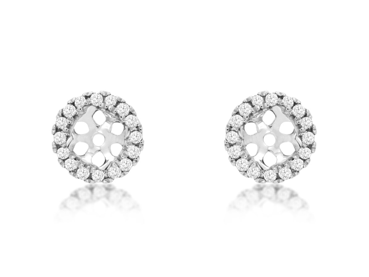 DIAMOND EARRING JACKETS 4MM