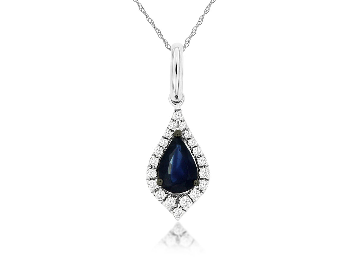 SAPPHIRE & DIAMOND PENDANT