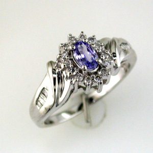 TANZANITE & DIAMOND RING