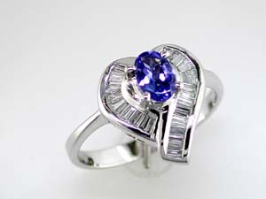 TANZANITE & DIAMOND RING