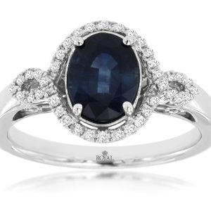 SAPPHIRE & DIAMOND RING