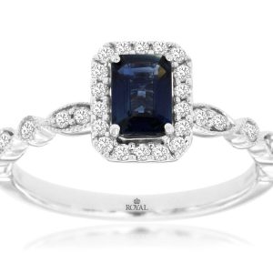SAPPHIRE & DIAMOND RING
