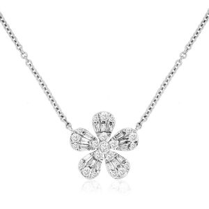 DIAMOND FLOWER NECKLACE