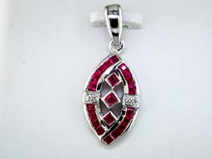 RUBY & DIAMOND PENDANT