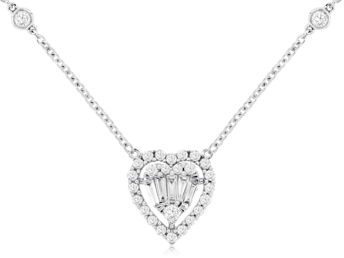 DIAMOND HEART NECKLACE