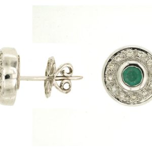 EMERALD & DIAMOND EARRING